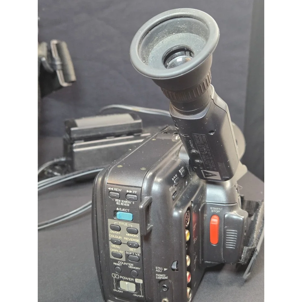 Vintage Mitsubishi HS-C35 S-VHS-C‎ Camcorder Bundle with Lenses and Bag 1992